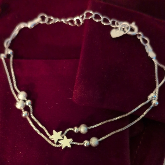 Kohl\'s Sterling Silver Star Charm Bracelet